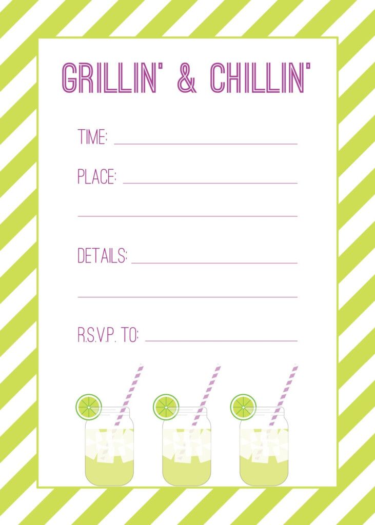 Free Printable Cookout Invitations Free Printable