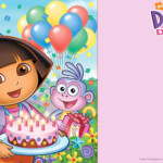 FREE Printable Dora The Explorer Party Invitation Template