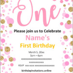 FREE Printable First Birthday Invitations Templates