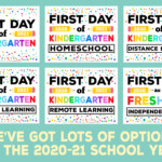 Free Printable First Day Of School Signs 2020 Happiness