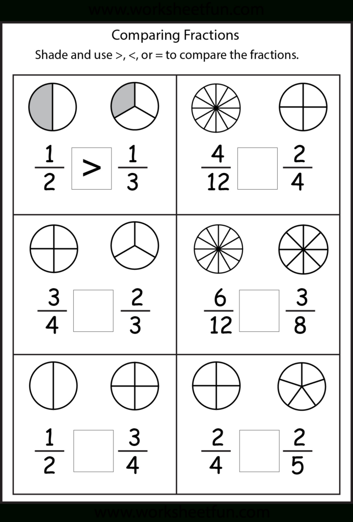 Free Printable First Grade Fraction Worksheets Free 