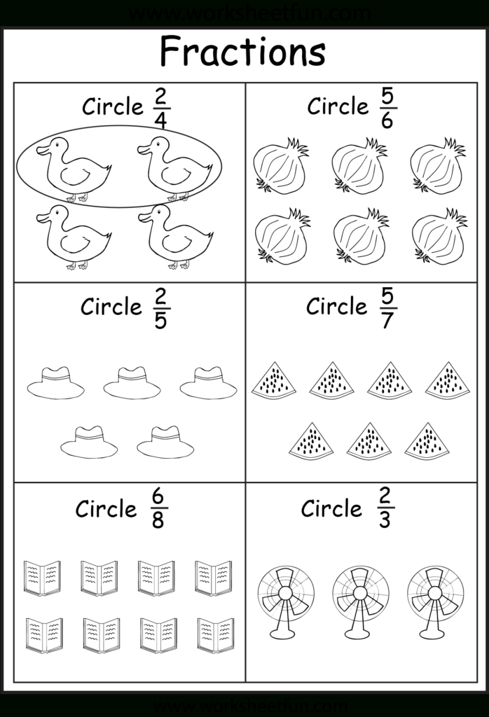 Free Printable First Grade Fraction Worksheets Free 