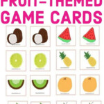 Free Printable Fruit Matching Game For Preschoolers