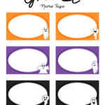 Free Printable Ghost Name Tags The Template Can Also Be