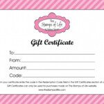 Free Printable Gift Certificates For Hair Salon Free