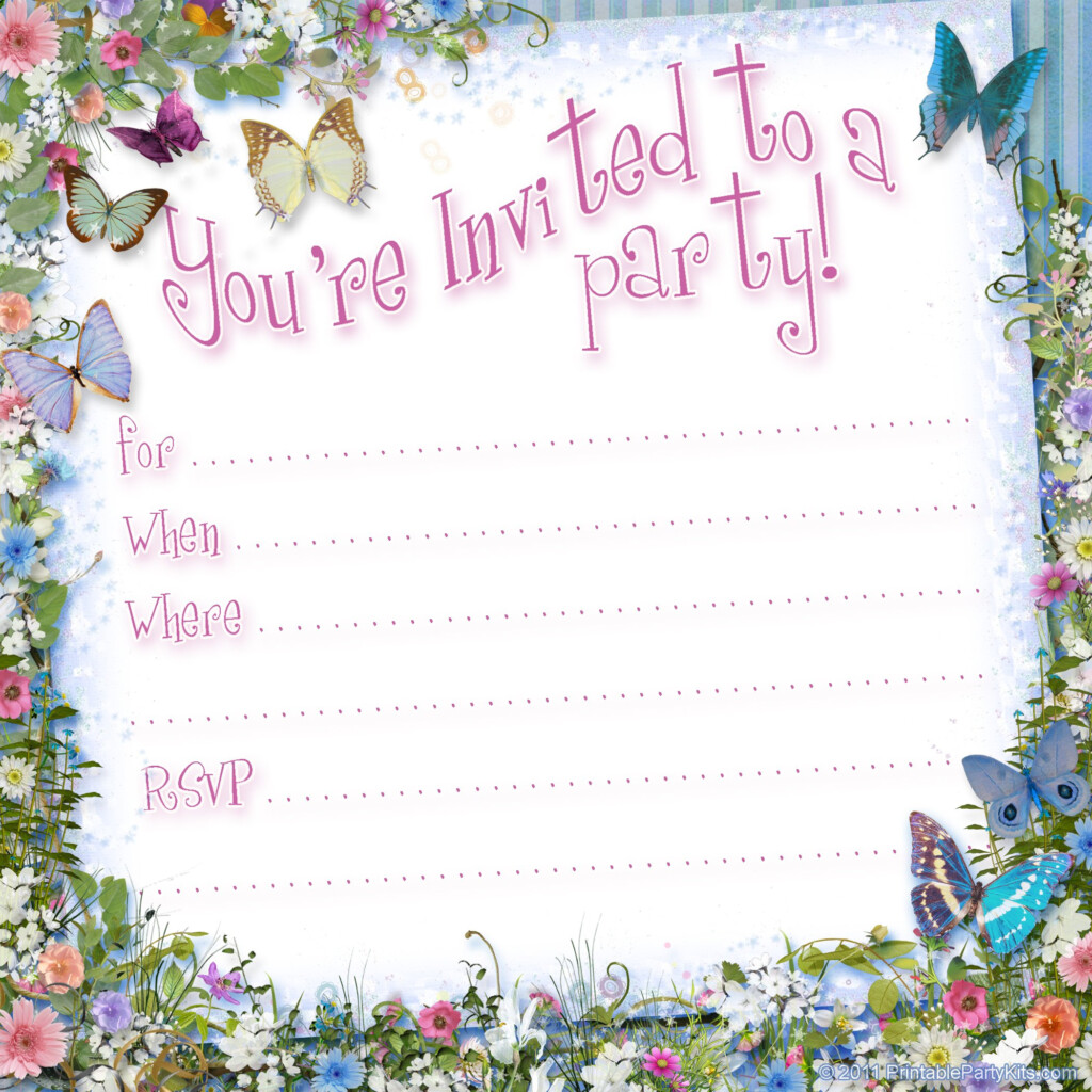 Free Printable Girls Birthday Invitations FREE Printable 