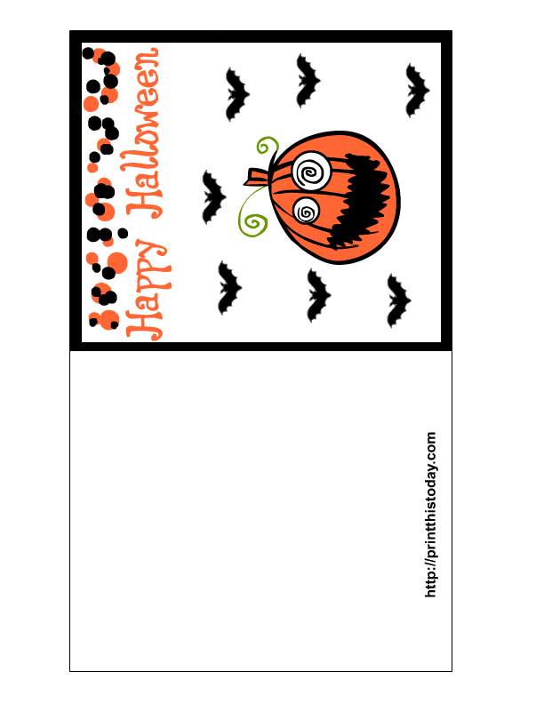 Printable Halloween Card