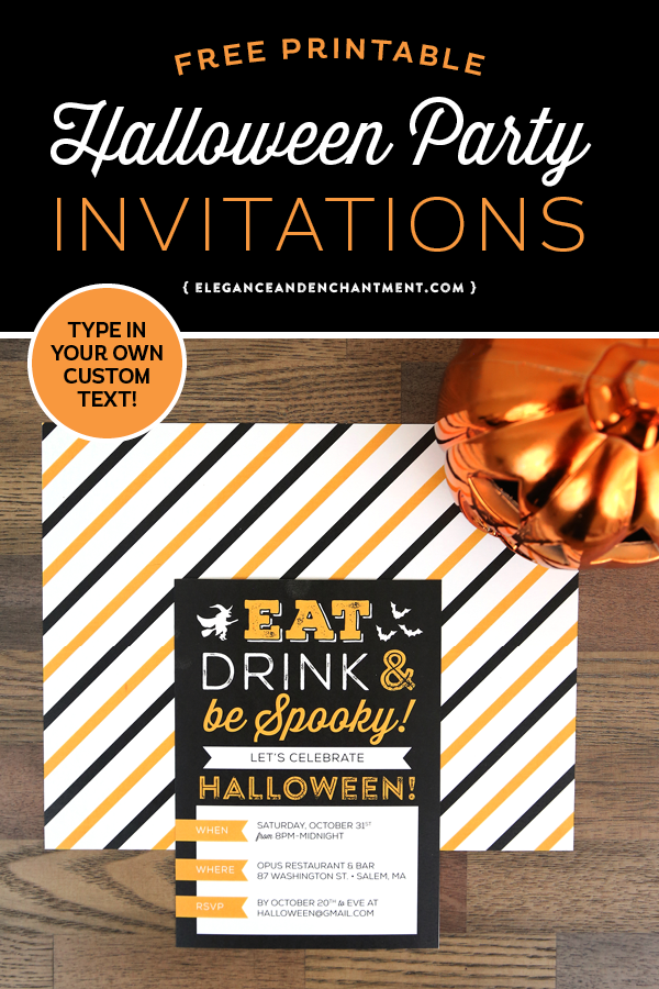 Free Printable Halloween Party Invitation