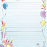 Free Printable Happy Birthday Stationery In JPG And PDF