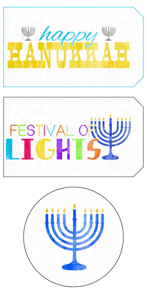 Free Printable Happy Hanukkah Gift Tags The Cottage Market