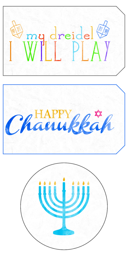 Free Printable Happy Hanukkah Gift Tags The Cottage Market