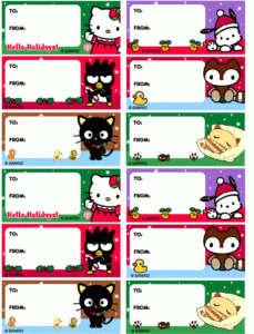Free Printable Hello Kitty Gift Tags Hello Kitty
