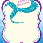 FREE Printable Mermaid Baby Shower Invitation Templates