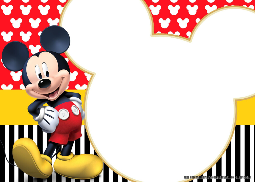 Free Printable Mickey Mouse Invitation Templates Mickey 