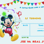 FREE Printable Mickey Mouse Party Invitation Template