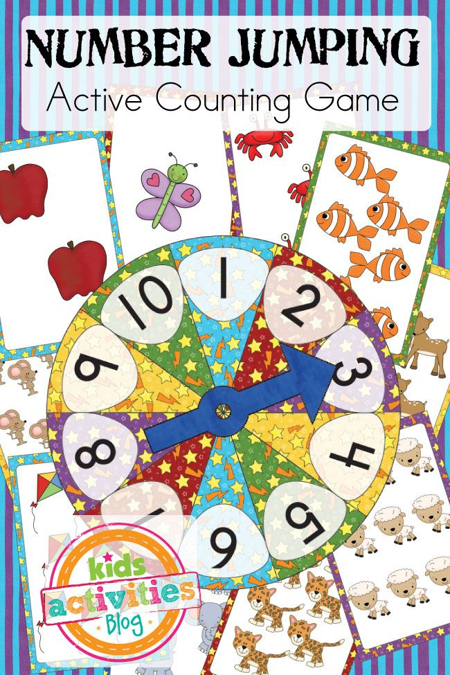 Free Printable Number Jumping Active Counting Game Kids 