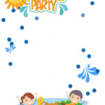 FREE Printable Pool Party For Girls Invitations In 2021