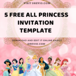 Free Printable Princess Invitation Templates Princess