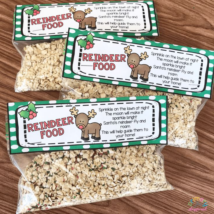 Free Printable Reindeer Food Bag Topper Reindeer Food