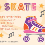 Free Printable Roller Skating Party Invitations Roller