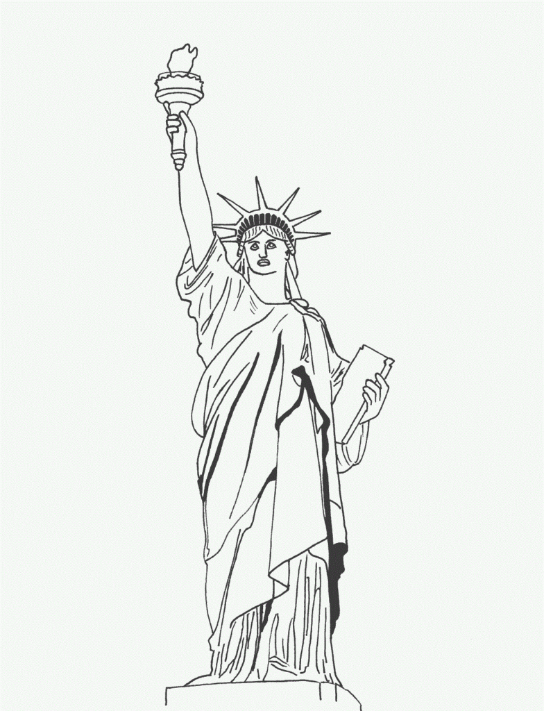 Free Printable Statue Of Liberty Coloring Pages For Kids