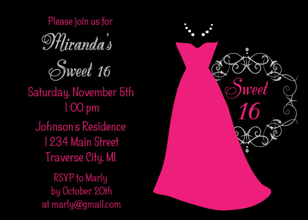 Free Printable Sweet 16 Birthday Invitations Dolanpedia