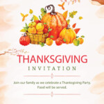 Free Printable Thanksgiving Invitations Editable Or Print