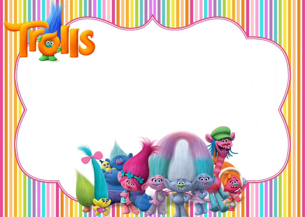 Free Printable Trolls Party Invitation Invitations Online