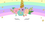FREE Printable Unicorn Rainbow Invitation Template DREVIO