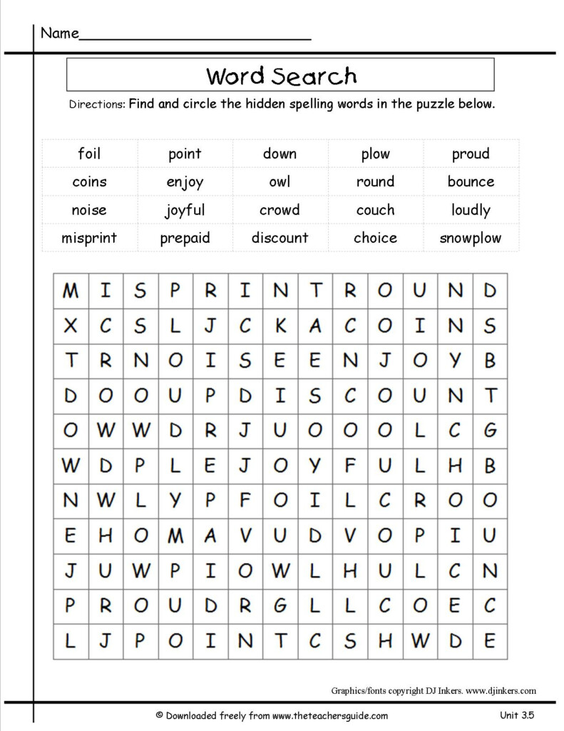 Free Printable Vocabulary Worksheets For 3Rd Grade Lexia 