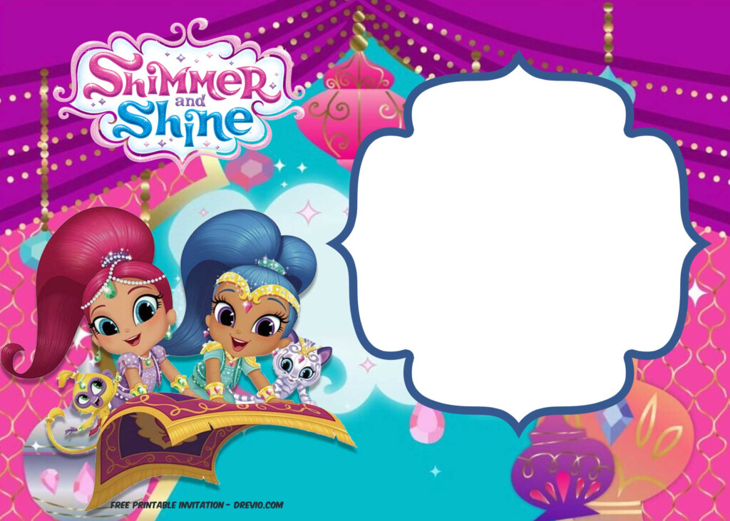 FREE Shimmer And Shine Invitation Template Download 