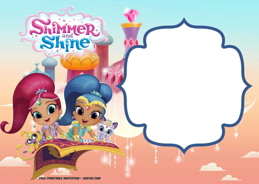 FREE Shimmer And Shine Invitation Template Free 