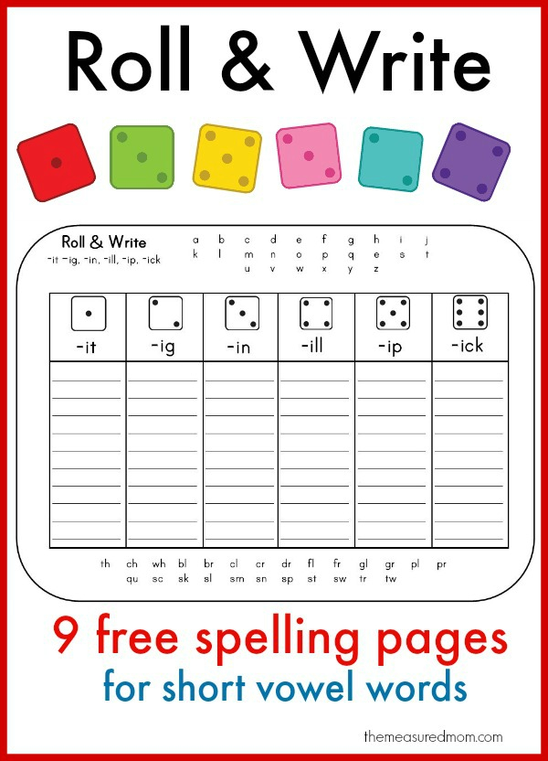 FREE Spelling Game For Short Vowels Free Homeschool Deals