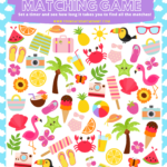 FREE Summer Fun Matching Game Printable Young At Heart Mommy