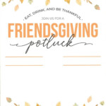 FREE Thanksgiving Potluck Invitation Templates