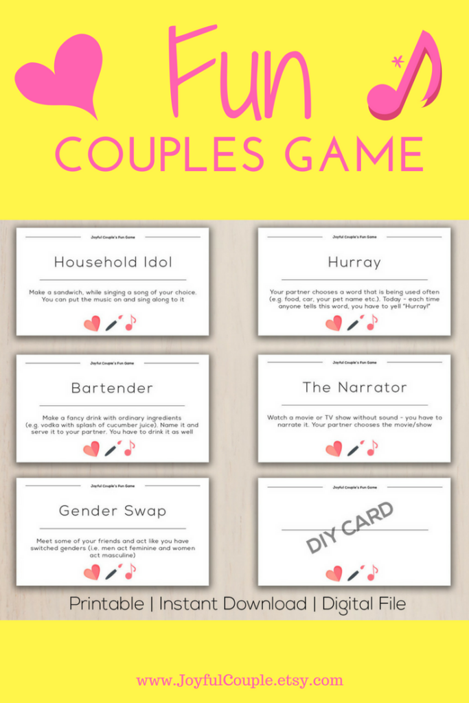 Fun Game For Couples Sweet Printable Cards Love Coupons 