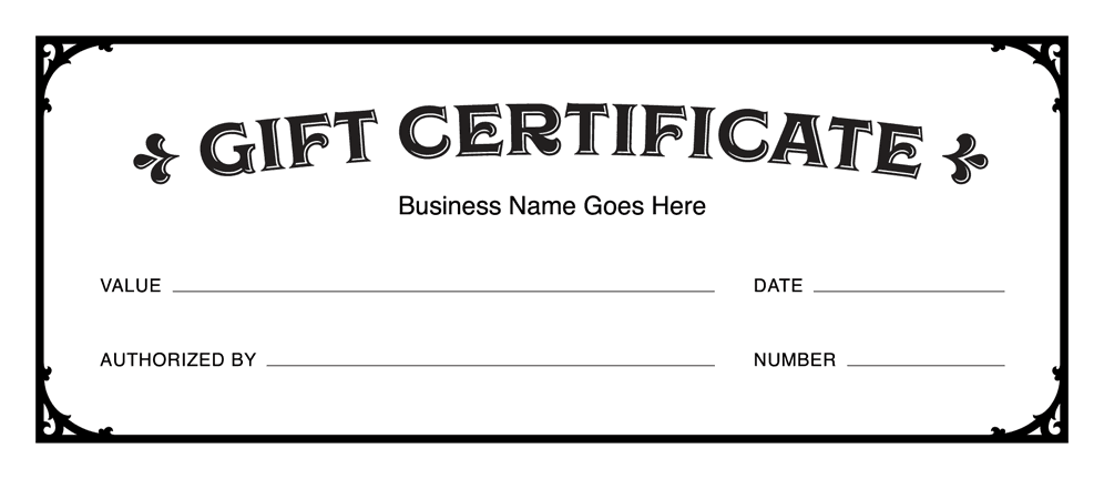 Gift Certificate Templates Download Free Gift 