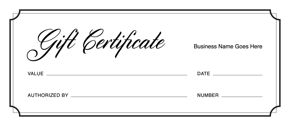 Gift Certificate Templates Download Free Gift 