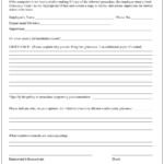Grievance Procedure Form Download Fillable PDF
