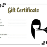 Hair Salon Gift Certificate Template FREE Printable 5