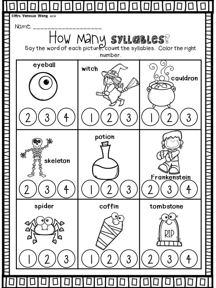 Halloween Activities For Kindergarten Math And Literacy No 