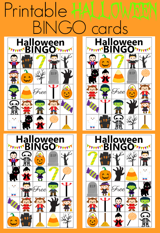 Halloween BINGO Free Printable Halloween Blog Hop 