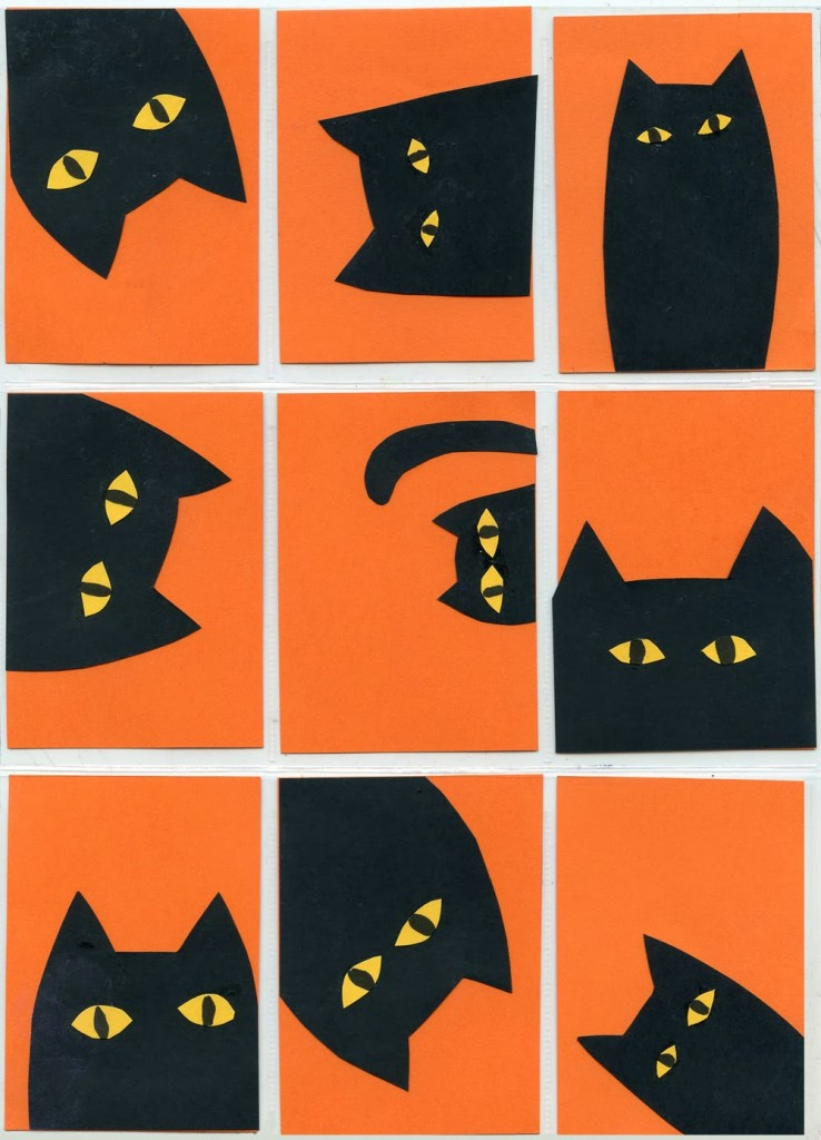 Halloween Cat Collage Projects Art Projects For Kids