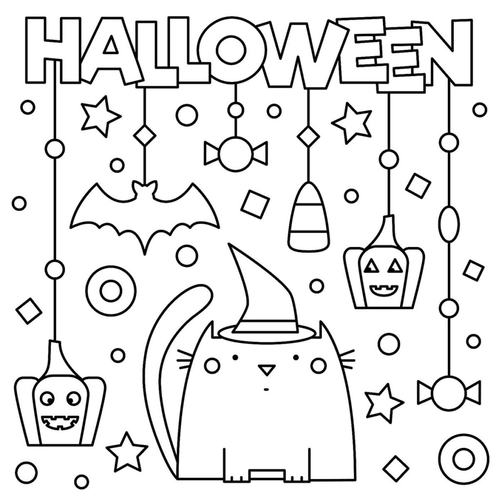Halloween Coloring Pages 10 Free Spooky Printable 