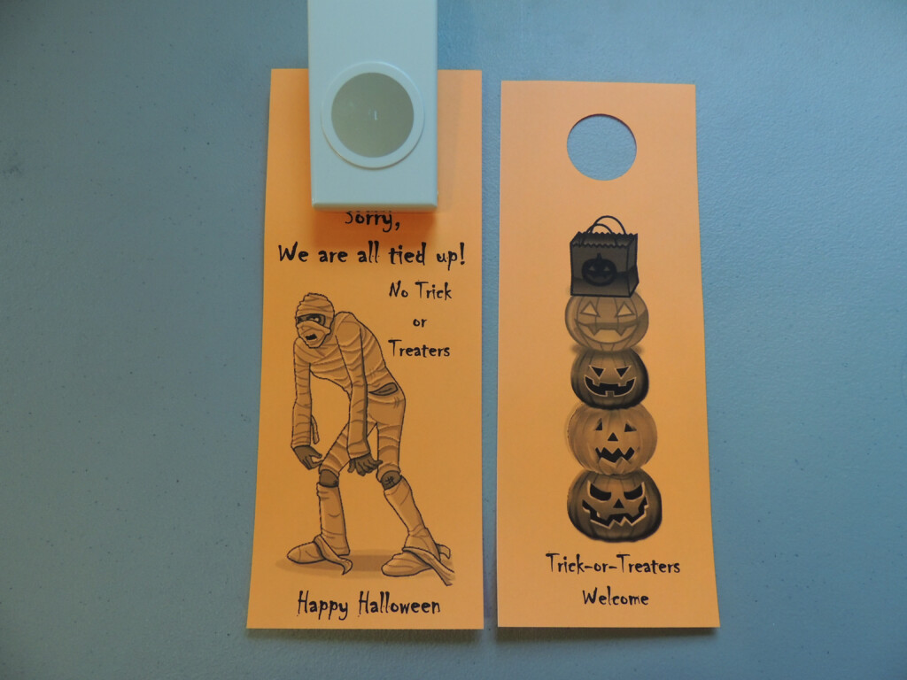 Halloween Door Hangers Free Printable Free Printable