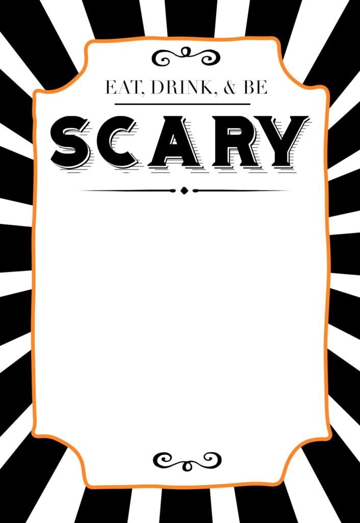 Halloween Invitations Free Printable Template Paper 