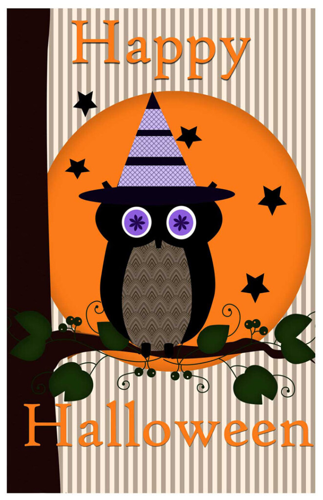 Halloween Owl Poster Printable