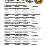 Halloween Printables Printable Halloween Trivia