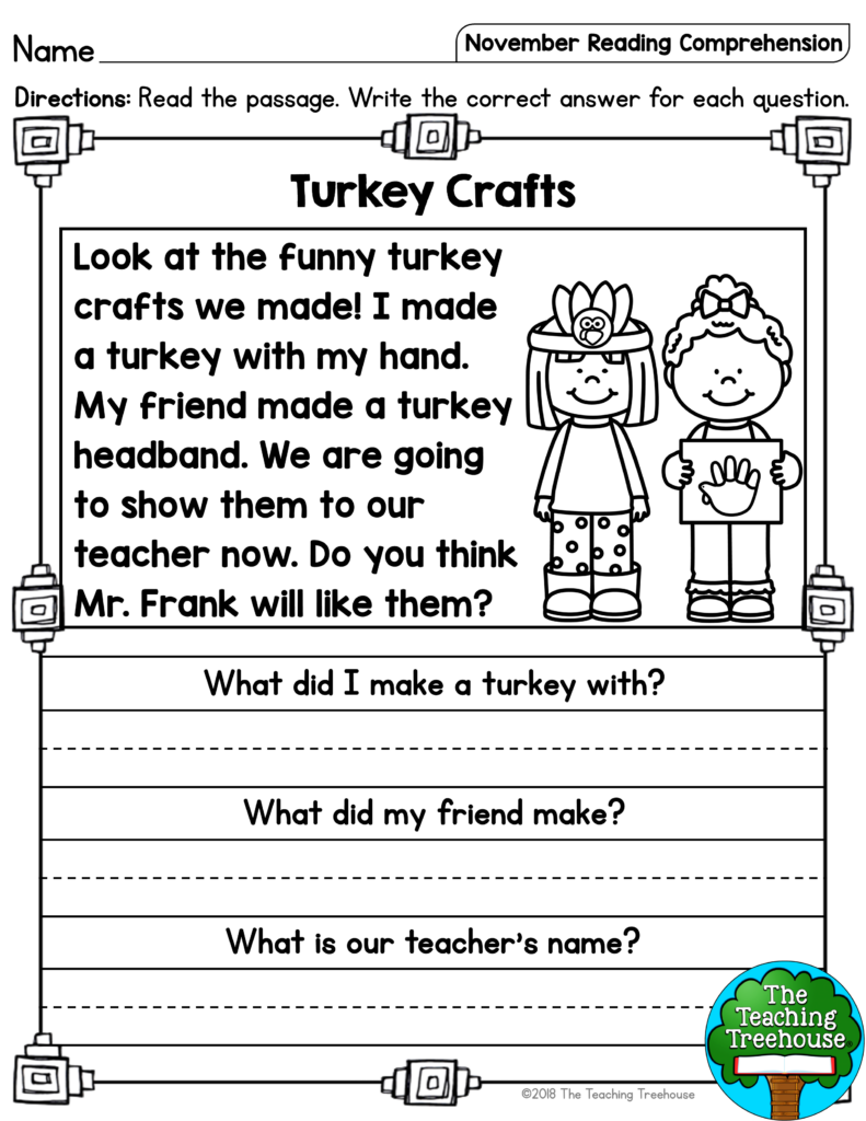 Halloween Reading Comprehension Worksheets For First Grade 