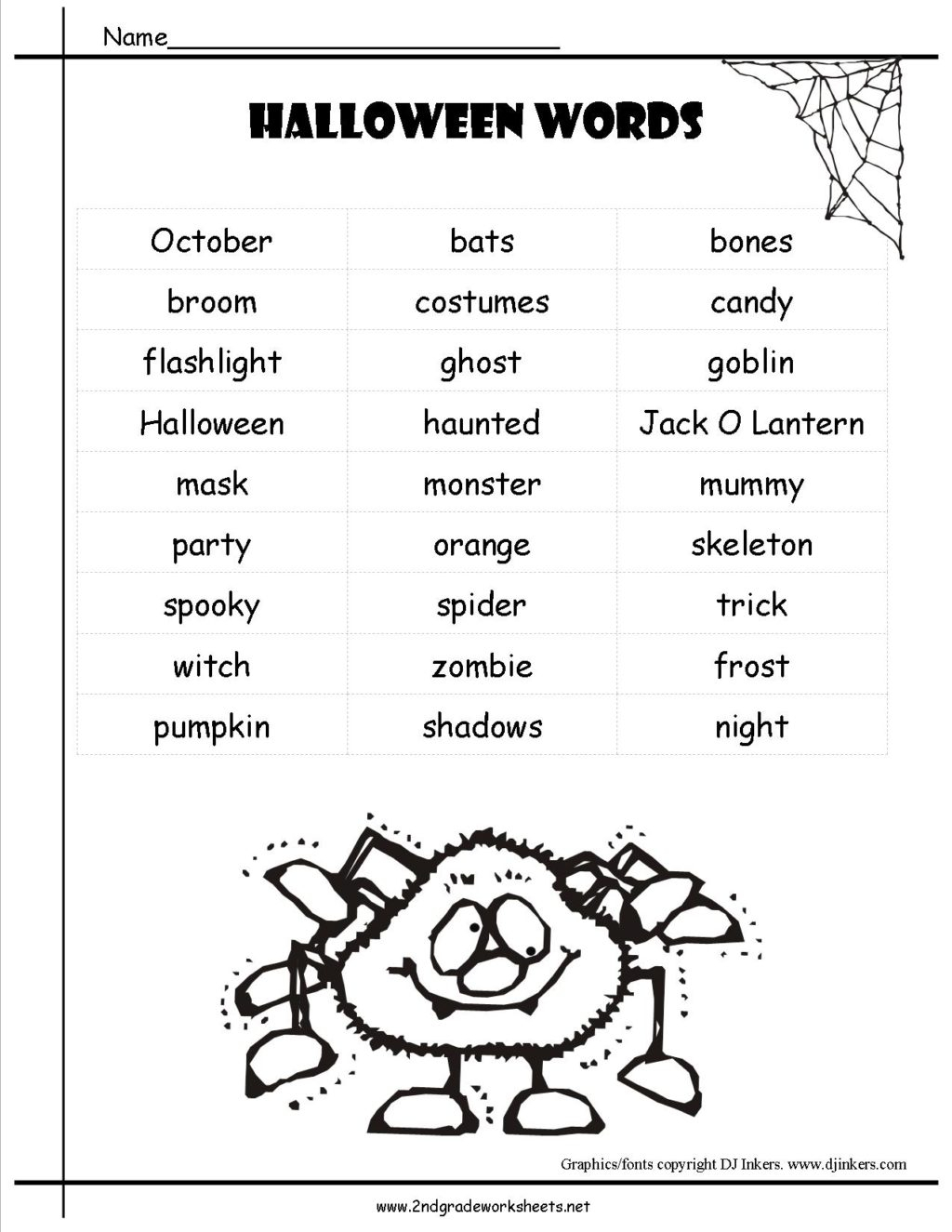 Halloween Reading Comprehension Worksheets For First Grade 